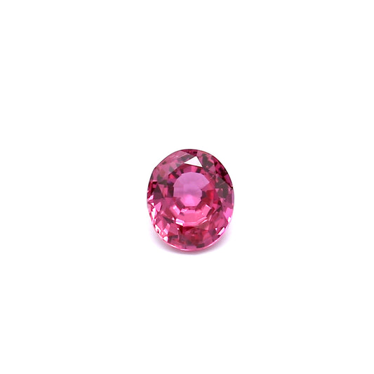 0.75ct Pinkish Red, Oval Ruby, Heated, Thailand - 5.85 x 4.97 x 3.03mm