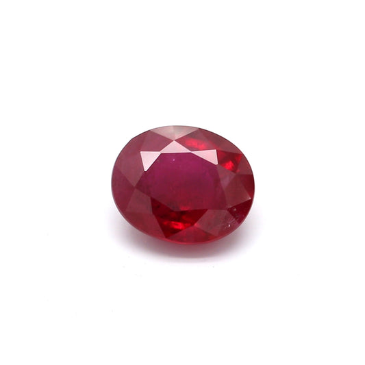 0.75ct Oval Ruby, H(b), Thailand - 5.94 x 5.02 x 2.81mm