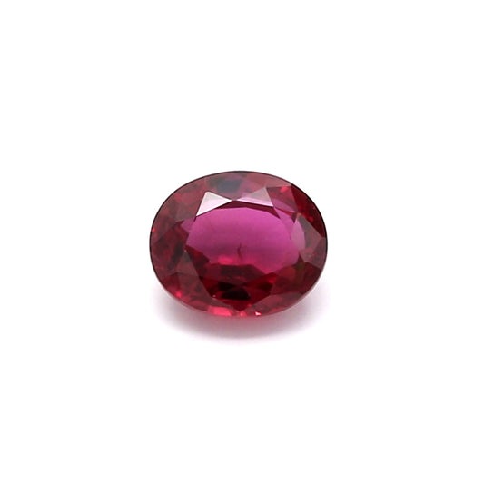 0.76ct Oval Ruby, Heated, Thailand - 5.53 x 4.59 x 3.01mm