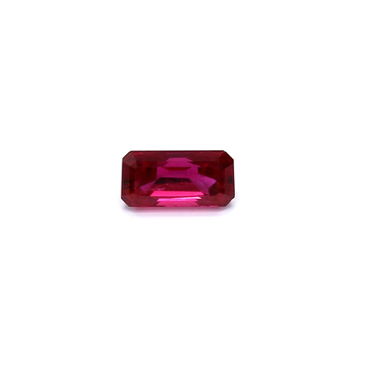 0.78ct Octagon Ruby, Heated, Thailand - 6.79 x 3.48 x 3.19mm