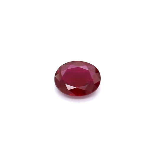 0.78ct Oval Ruby, H(b), Myanmar - 6.52 x 5.30 x 2.33mm