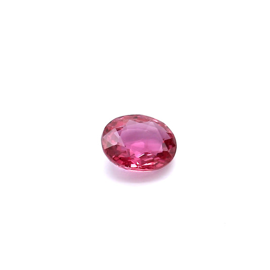 0.78ct Pinkish Red, Oval Ruby, Heated, Thailand - 6.01 x 4.99 x 2.66mm