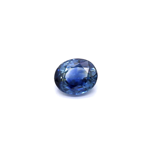 0.80ct Greenish Blue, Oval Sapphire, Heated, Sri Lanka - 6.03 x 4.99 x 3.06mm