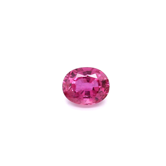 0.82ct Purplish Red, Oval Ruby, H(b), Thailand - 5.99 x 4.81 x 3.21mm