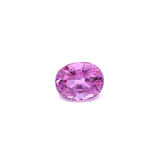 0.83ct Purplish Pink, Oval Sapphire, Heated, Madagascar - 5.89 x 4.75 x 3.48mm