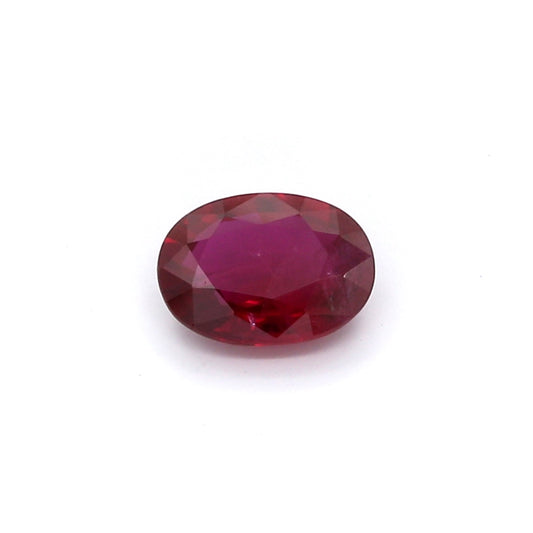 0.86ct Oval Ruby, H(b), Madagascar - 6.78 x 4.97 x 2.65mm