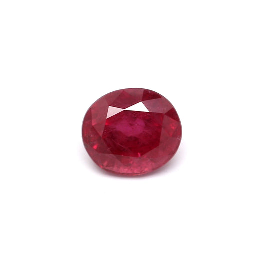 0.86ct Oval Ruby, H(b), Thailand - 5.66 x 4.94 x 3.65mm