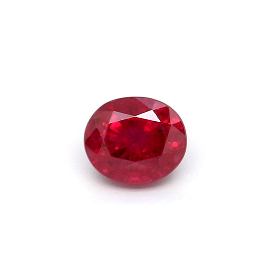 0.86ct Oval Ruby, Heated, Thailand - 5.77 x 4.89 x 3.50mm