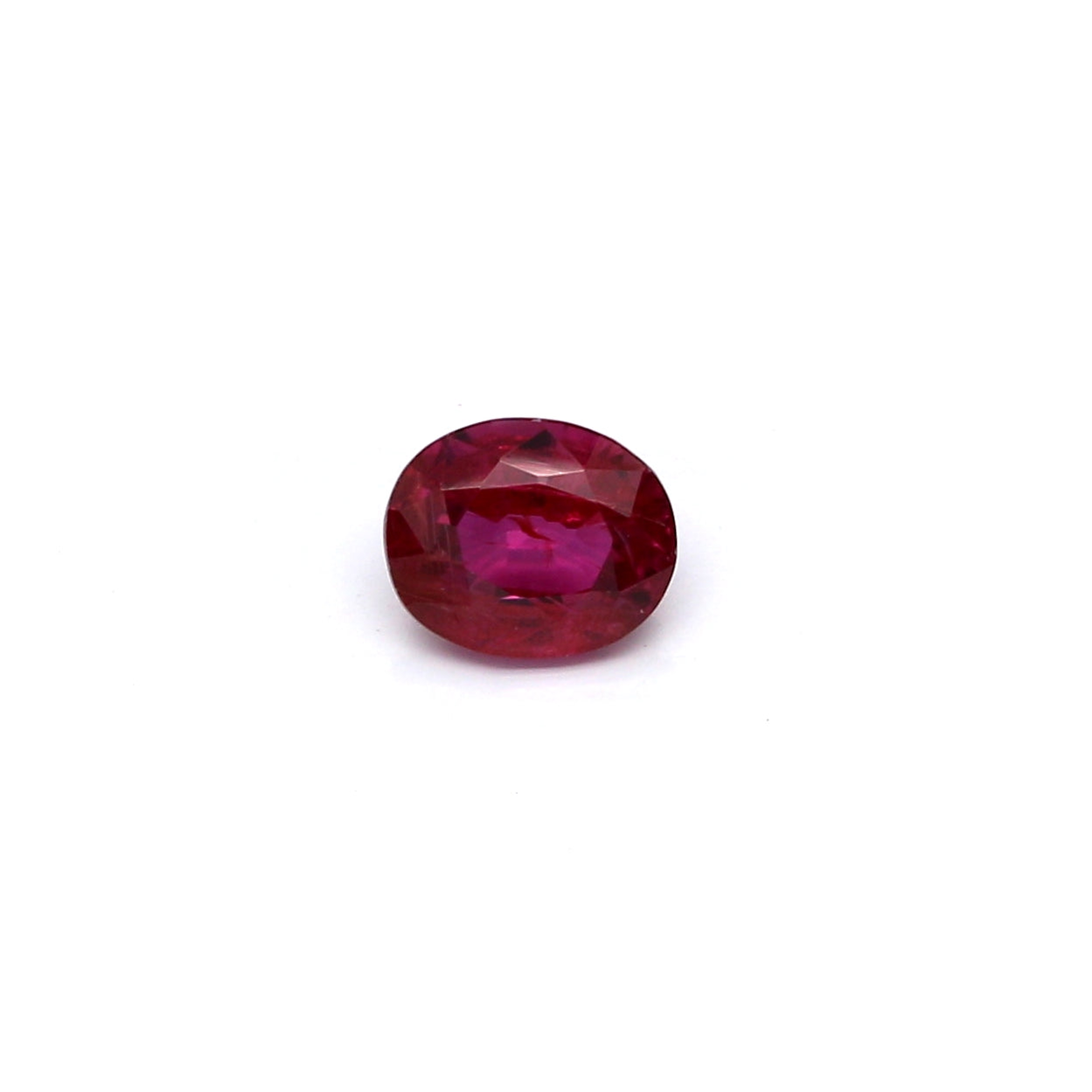 0.89ct Purplish Red, Oval Ruby, H(a), Thailand - 5.94 x 4.83 x 3.36mm