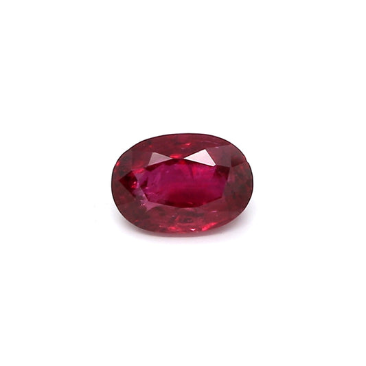 0.89ct Oval Ruby, Heated, Thailand - 6.49 x 4.57 x 3.06mm