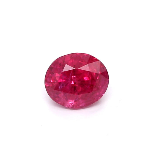 0.92ct Oval Ruby, Heated, Thailand - 5.85 x 5.12 x 4.06mm