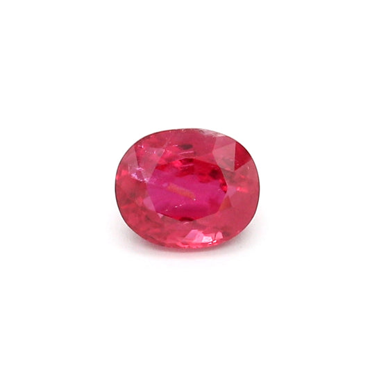 0.93ct Oval Ruby, H(b), Thailand - 5.91 x 4.95 x 3.64mm