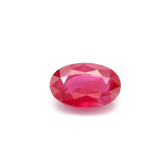 0.95ct Oval Ruby, H(b), Thailand - 7.24 x 4.86 x 2.81mm