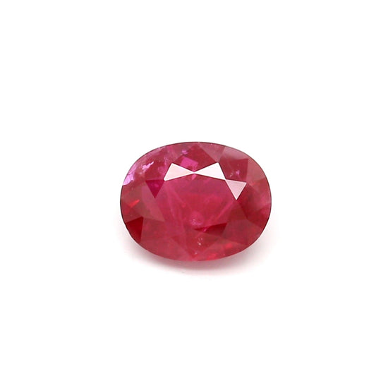 1.01ct Oval Ruby, H(b), Thailand - 6.41 x 5.06 x 3.23mm