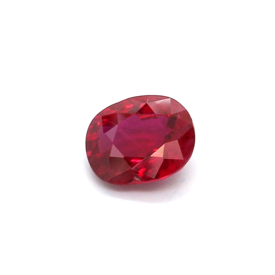 1.01ct Cushion Ruby, H(b), Madagascar - 6.45 x 5.31 x 3.16mm