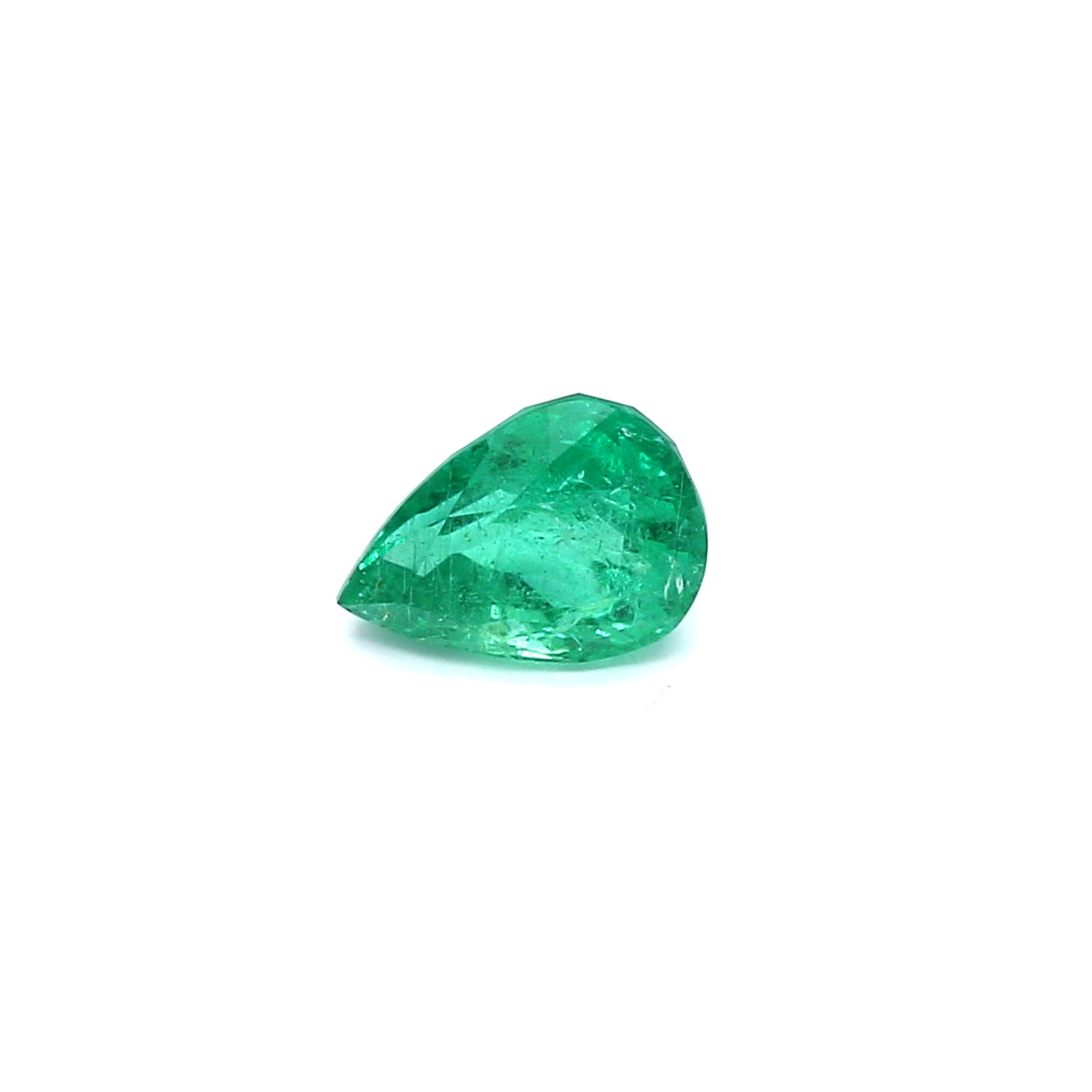 1.02ct Pear Shape Emerald, Minor Oil, Zimbabwe - 7.65 x 5.56 x 4.26mm