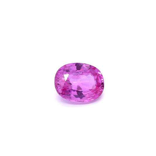 1.02ct Purplish Pink, Oval Sapphire, Heated, Madagascar - 6.71 x 5.33 x 3.12mm