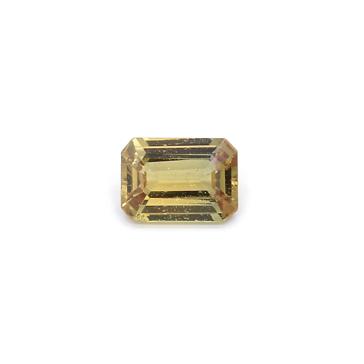 1.05ct Orangy Yellow, Octagon Sapphire, No Heat, Madagascar - 7.04 x 5.08 x 2.79mm