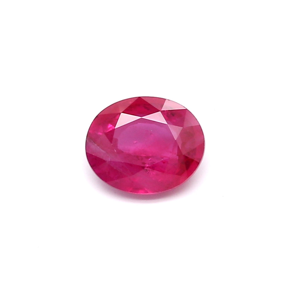 1.06ct Oval Ruby, H(b), Myanmar - 6.86 x 5.67 x 3.04mm