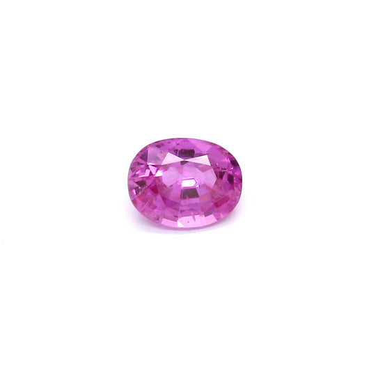 1.08ct Purplish Pink, Oval Sapphire, Heated, Madagascar - 6.84 x 5.33 x 3.41mm