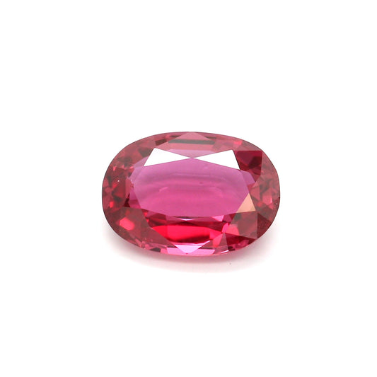 1.13ct Pinkish Red, Oval Ruby, H(a), Madagascar - 7.60 x 5.49 x 2.70mm