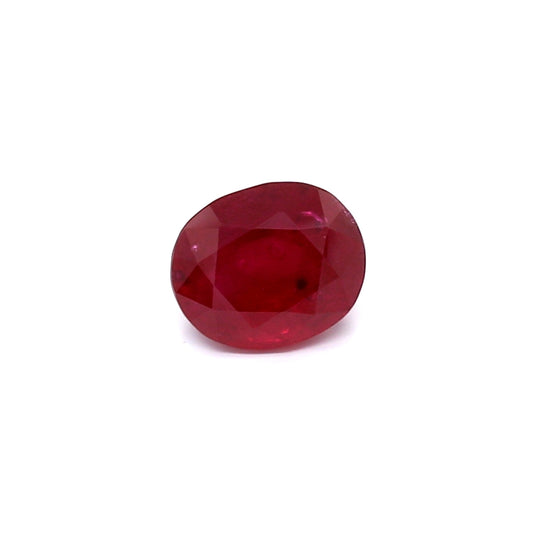 1.14ct Oval Ruby, H(b), Thailand - 6.41 x 5.35 x 3.81mm