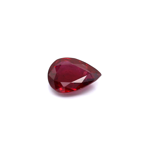 1.15ct Pear Shape Ruby, H(a), Thailand - 7.96 x 5.97 x 2.66mm