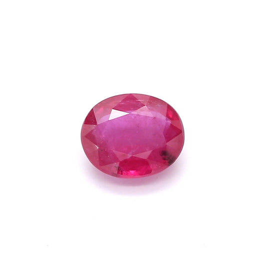 1.16ct Purplish Pink, Oval Sapphire, H(a), Thailand - 6.83 x 5.88 x 2.92mm