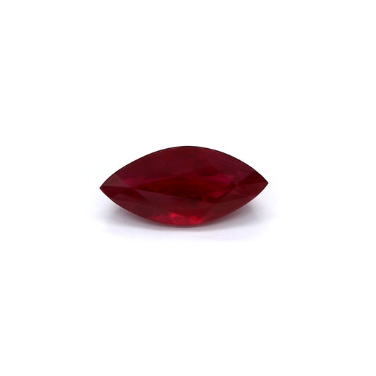 1.17ct Marquise Ruby, H(a), Myanmar - 9.86 x 4.65 x 3.35mm