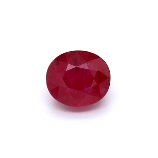 1.17ct Oval Ruby, H(b), Mozambique - 6.05 x 5.28 x 4.04mm