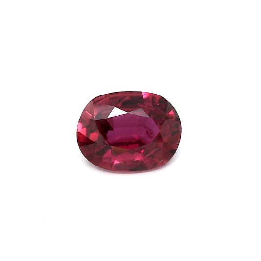 1.17ct Purplish Red, Oval Ruby, Heated, Thailand - 7.77 x 5.97 x 3.02mm