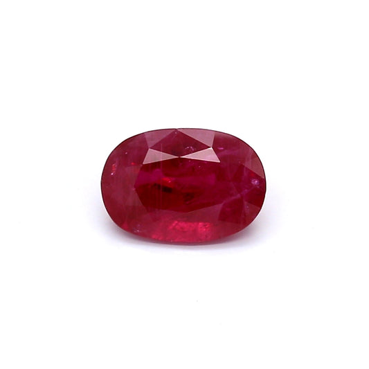 1.20ct Oval Ruby, Heated, Thailand - 7.83 x 5.38 x 3.37mm