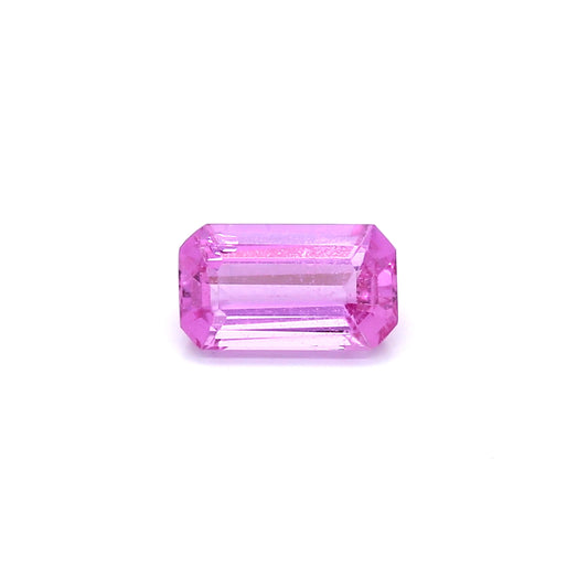 1.22ct Pink, Octagon Sapphire, Heated, Madagascar - 8.10 x 4.71 x 2.92mm