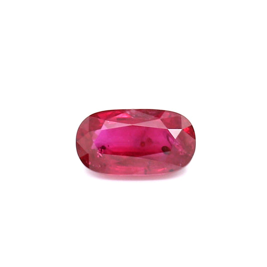 1.24ct Oval Ruby, Heated, Thailand - 8.25 x 4.62 x 3.03mm