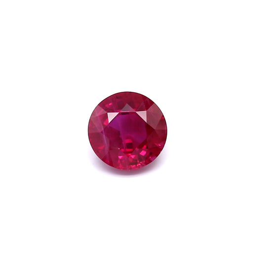 1.32ct Round Ruby, H(a), Myanmar - 6.50 x 6.55 x 3.75mm