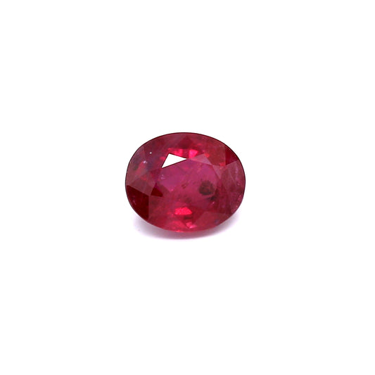 1.33ct Oval Ruby, H(a), Thailand - 7.04 x 5.80 x 3.77mm