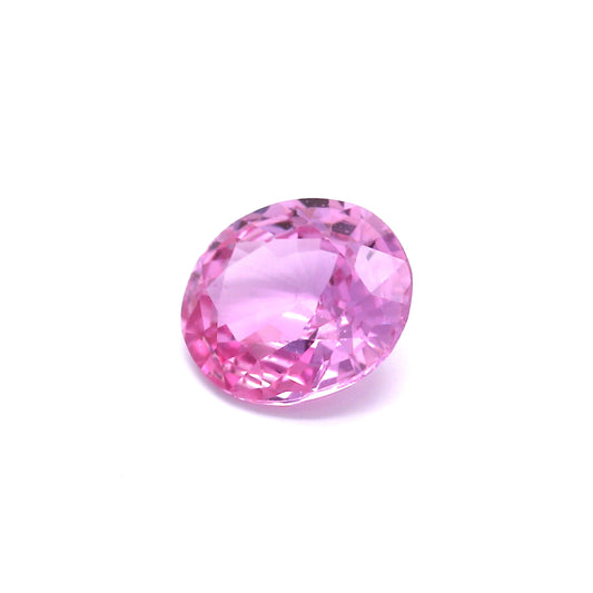 1.34ct Pink, Oval Sapphire, Heated, Madagascar - 7.37 x 6.35 x 3.46mm