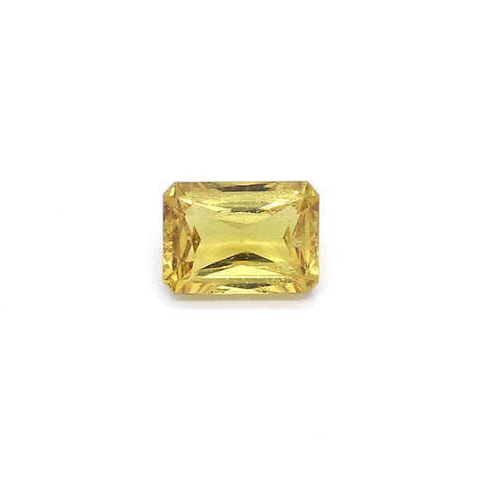 1.34ct Greenish Yellow, Octagon Sapphire, No Heat, Madagascar - 7.10 x 5.14 x 3.30mm