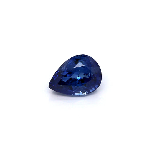 1.38ct Pear Shape Sapphire, Heated, Sri Lanka - 7.71 x 5.68 x 4.15mm