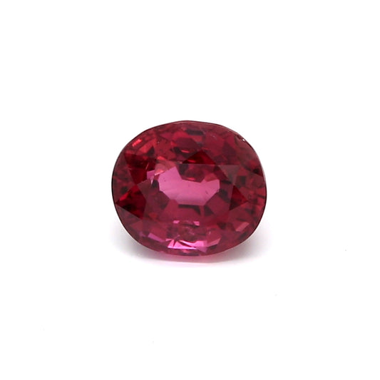 1.43ct Purplish Red, Oval Ruby, H(a), Madagascar - 6.47 x 5.75 x 4.27mm