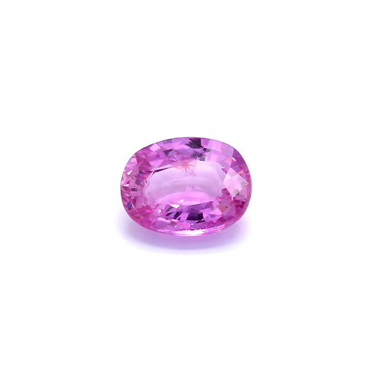 1.45ct Purplish Pink, Oval Sapphire, Heated, Madagascar - 7.65 x 5.88 x 3.36mm