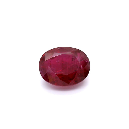 1.52ct Oval Ruby, H(a), Thailand - 7.26 x 5.90 x 3.43mm