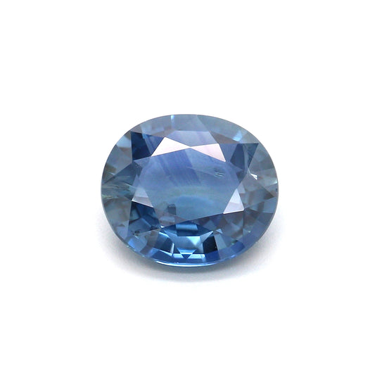 1.53ct Greenish Blue, Oval Sapphire, Heated, Thailand - 7.81 x 7.06 x 3.19mm