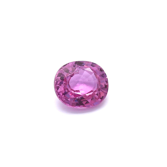 1.54ct Purplish Pink, Oval Sapphire, Heated, Madagascar - 7.17 x 6.32 x 3.84mm