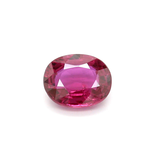 1.54ct Purplish Red, Oval Ruby, Heated, Madagascar - 7.71 x 6.27 x 3.28mm