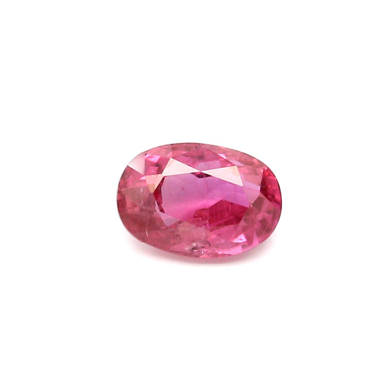 1.56ct Purplish Red, Oval Ruby, Heated, Thailand - 8.01 x 5.58 x 3.80mm