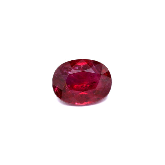 1.56ct Oval Ruby, H(b), Thailand - 7.88 x 6.04 x 3.66mm