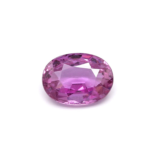 1.58ct Purplish Pink, Oval Sapphire, Heated, Madagascar - 8.05 x 5.44 x 4.04mm