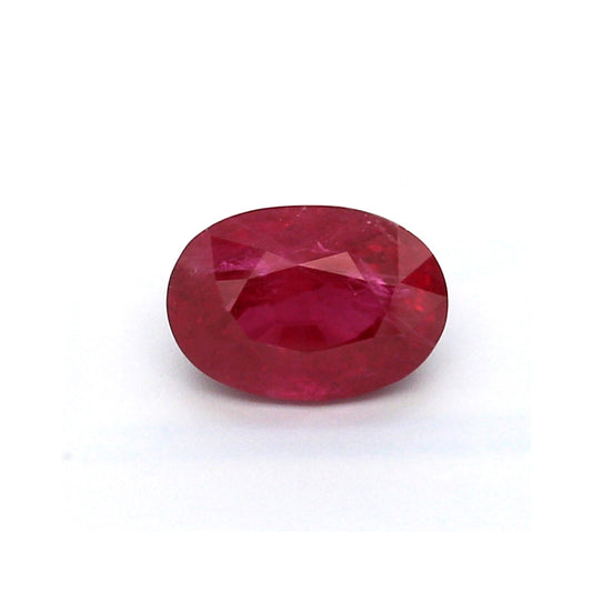 1.65ct Oval Ruby, H(b), Madagascar - 7.91 x 5.59 x 4.22mm