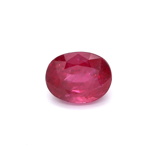 1.66ct Oval Ruby, H(a), Thailand - 7.09 x 5.59 x 4.54mm